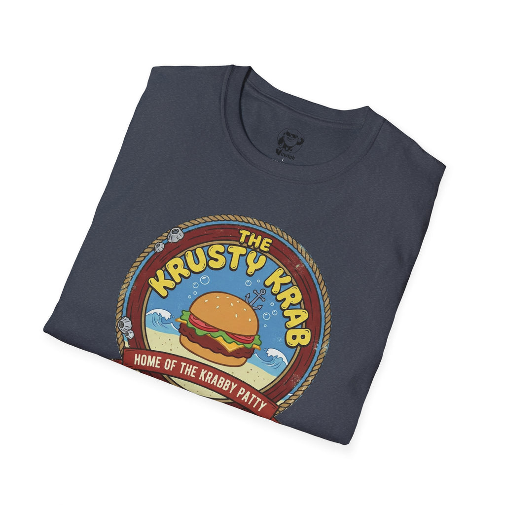 Krabby Patty Burger T-Shirt — The Krusty Krab Retro Badge Tee