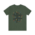 Christmas Lights Cat T-Shirt — “If That Thing Had 9 Lives I’d Have Spent ’Em All Whoo!” Holiday Tee