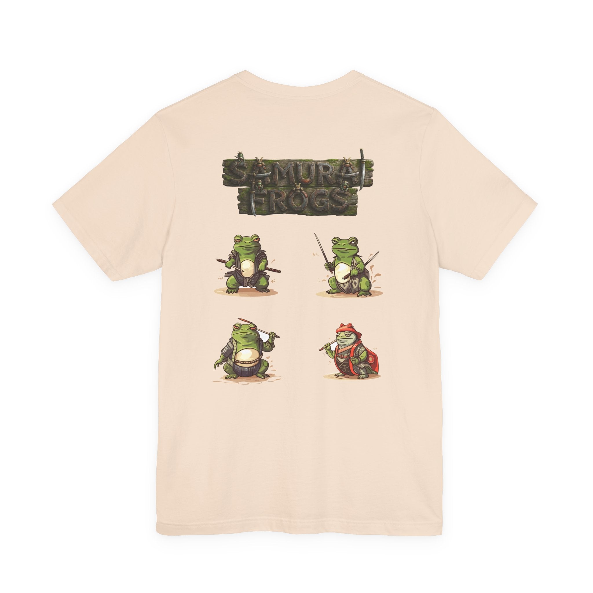 Samurai Frogs T-Shirt — Cute Warrior Frogs Graphic Tee