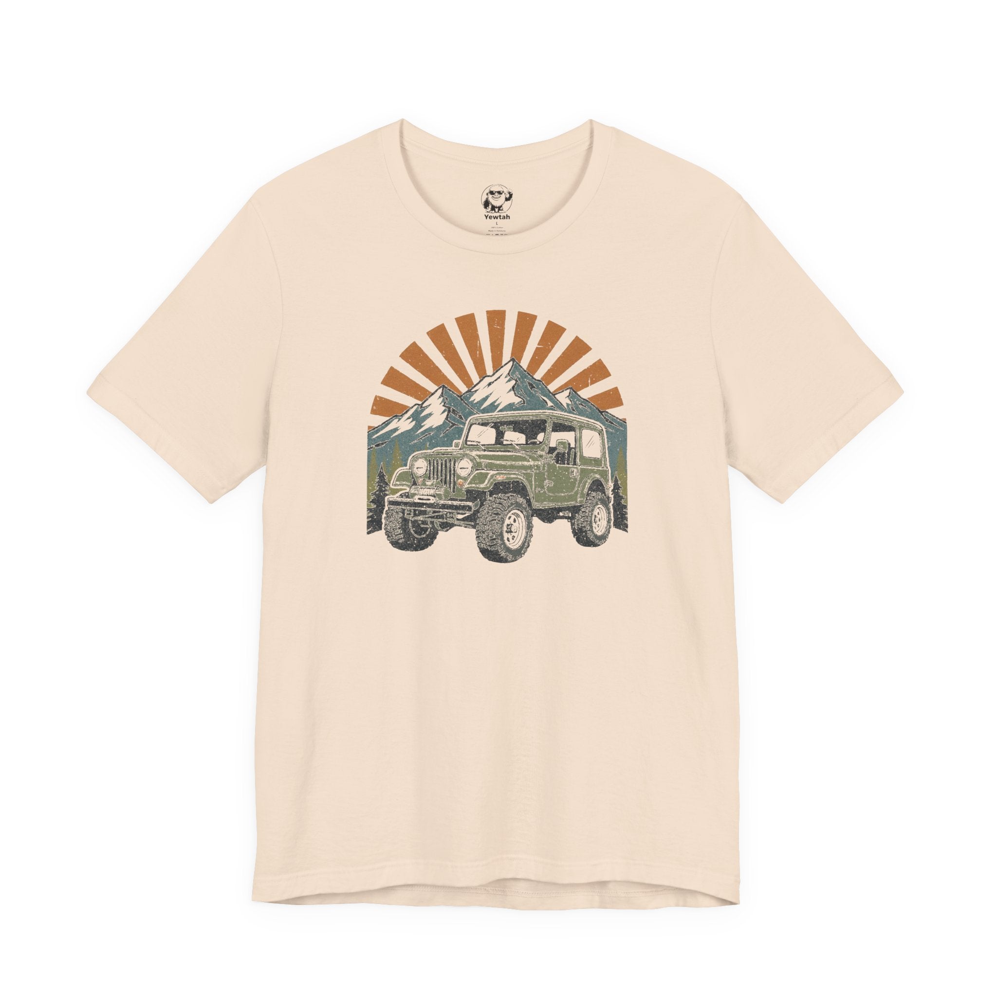 Vintage 4x4 Adventure Tee — Sunset Mountain Off-Road Graphic T-Shirt