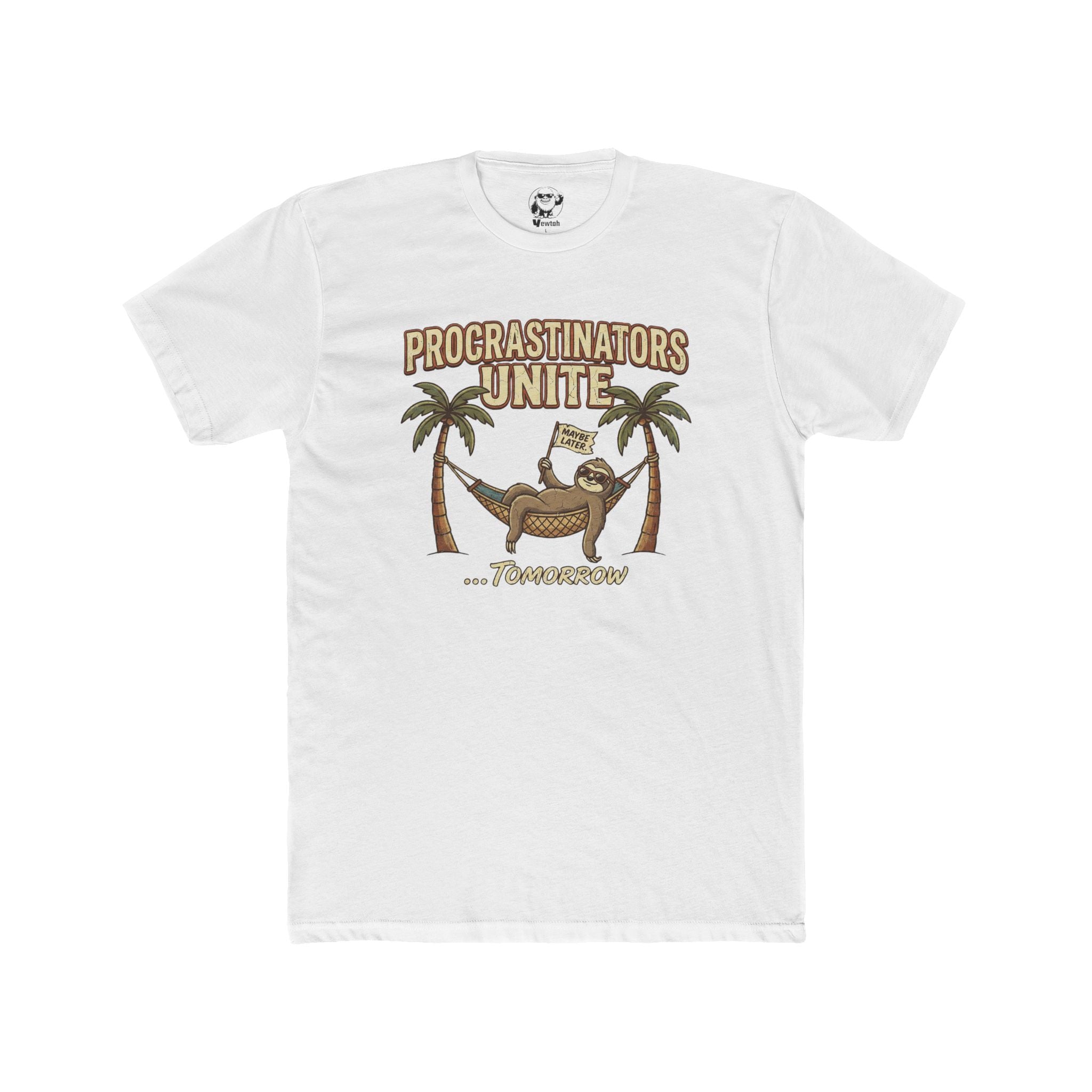 Procrastinators Unite...Tomorrow - Sloth Palm Beach Graphic Tee