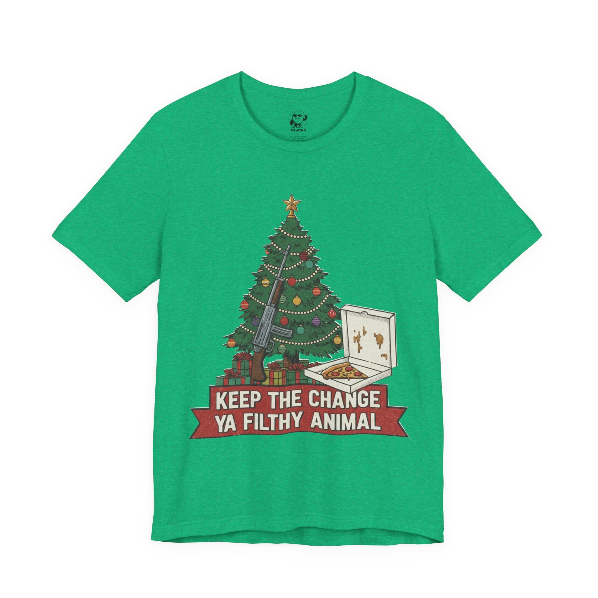 Christmas Tree 'Keep The Change Ya Filthy Animal' Tee