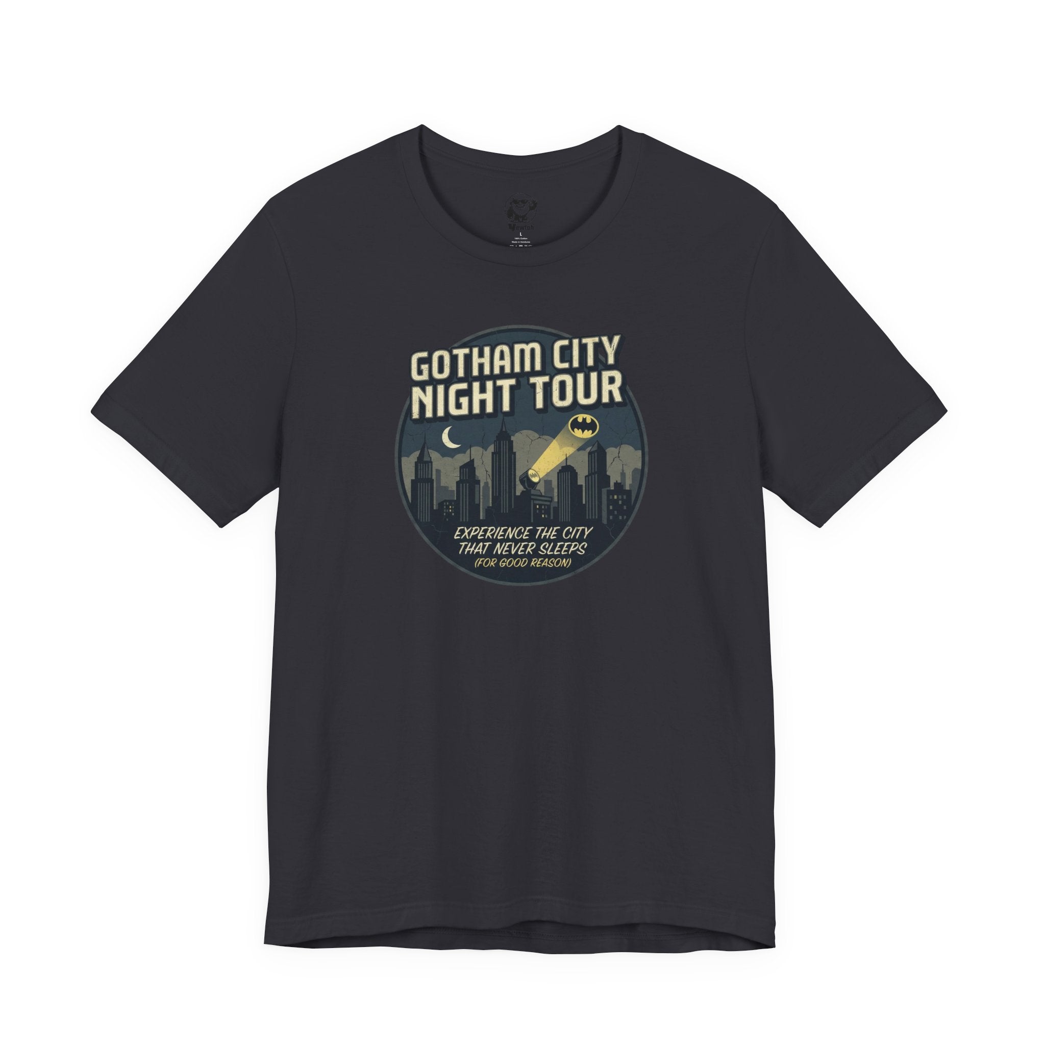 Gotham City Night Tour T‑Shirt — 'Gotham City Night Tour: Discover the City That Never Sleeps' Graphic Tee