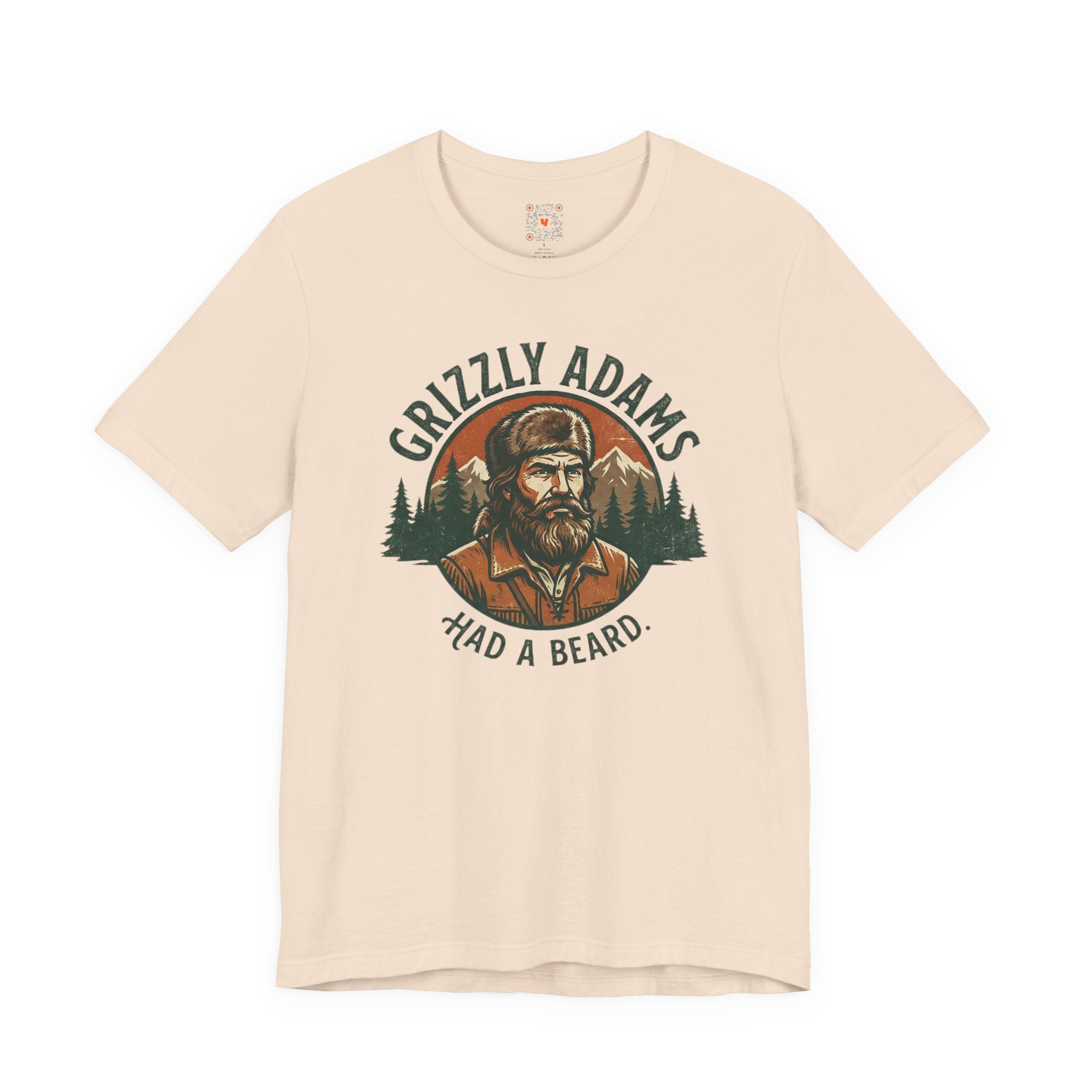 Grizzly Adams Had a Beard Tee — Vintage Outdoors Beard Lover Tee