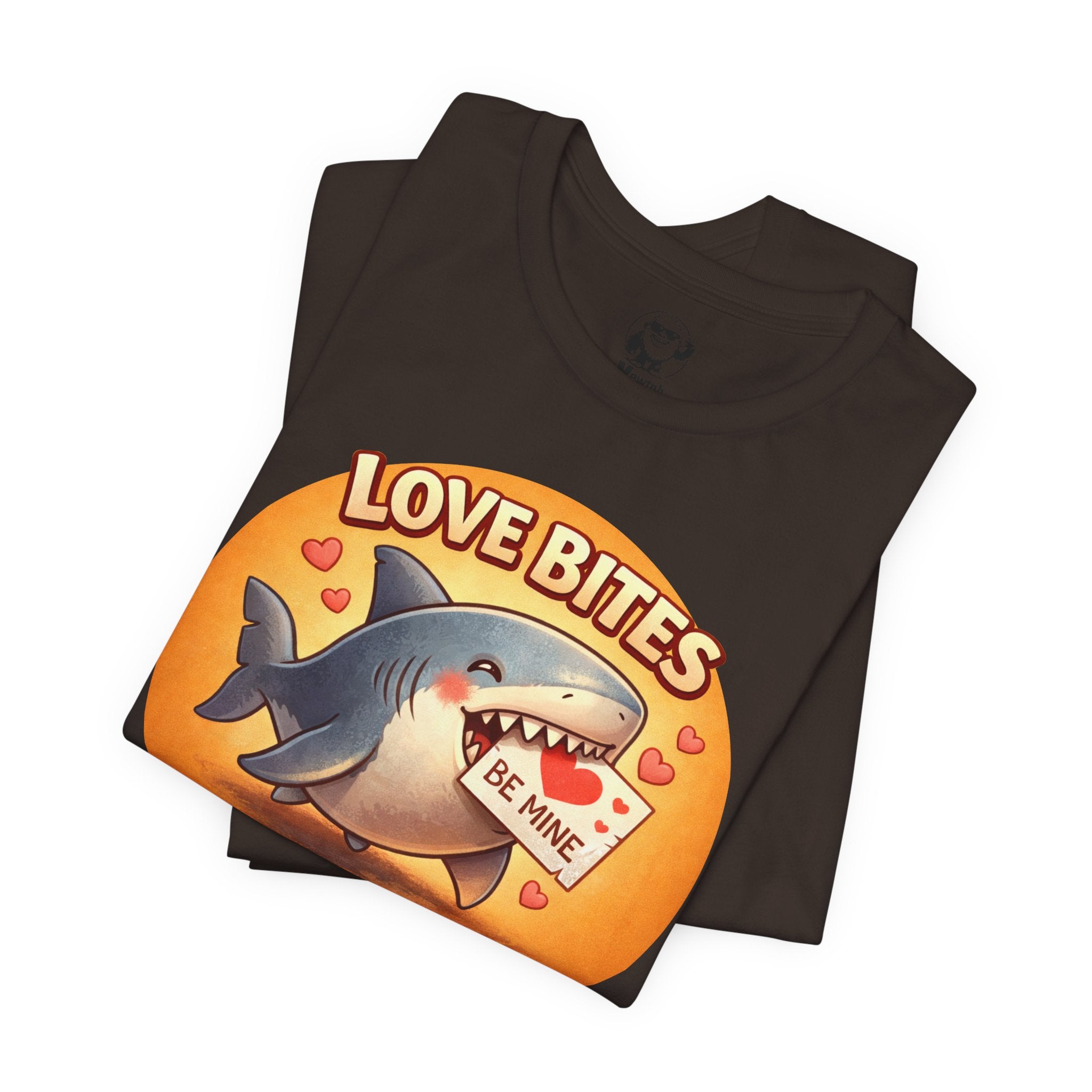 Love Bites Shark T-Shirt — 'Be Mine' Valentines Graphic Tee