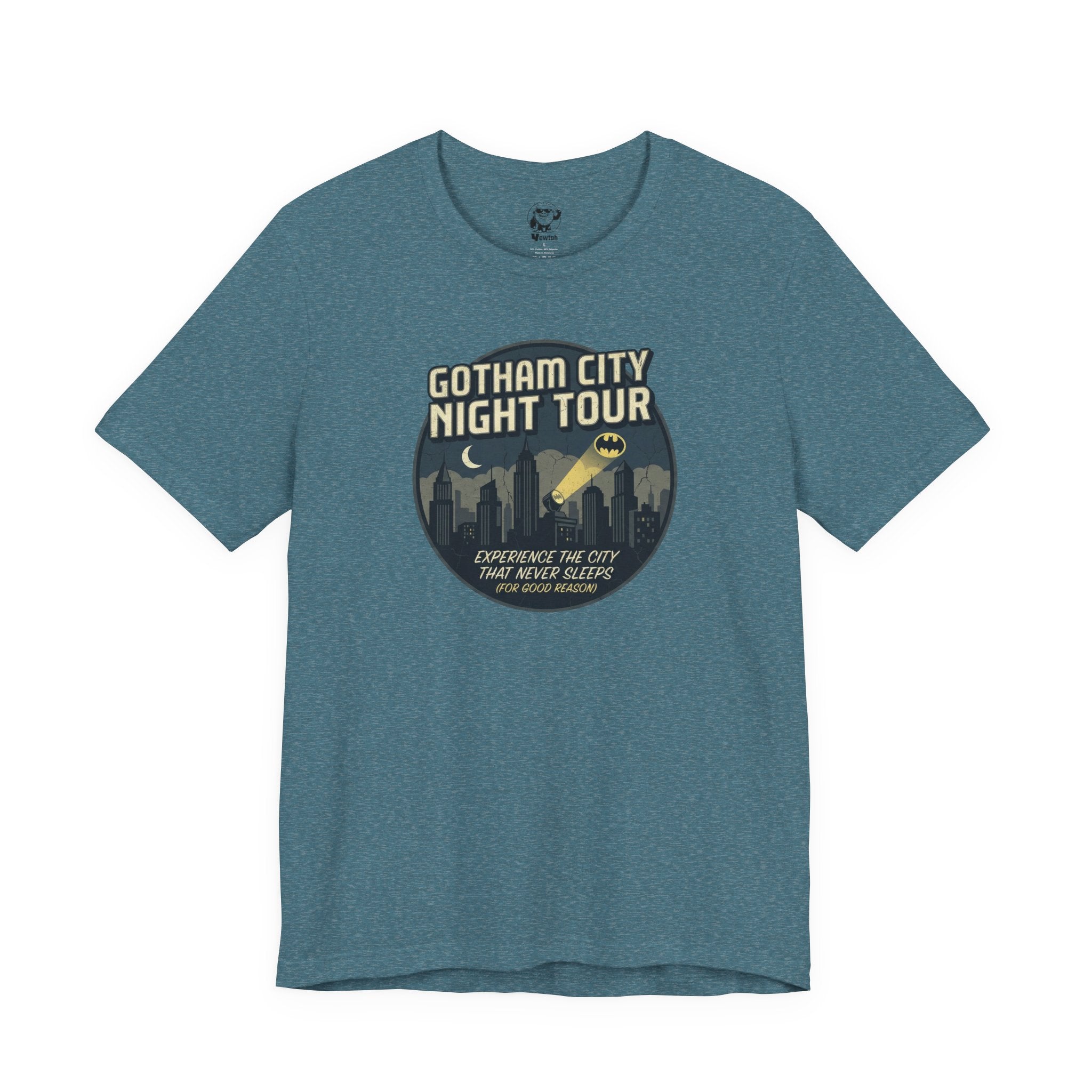 Gotham City Night Tour T‑Shirt — 'Gotham City Night Tour: Discover the City That Never Sleeps' Graphic Tee