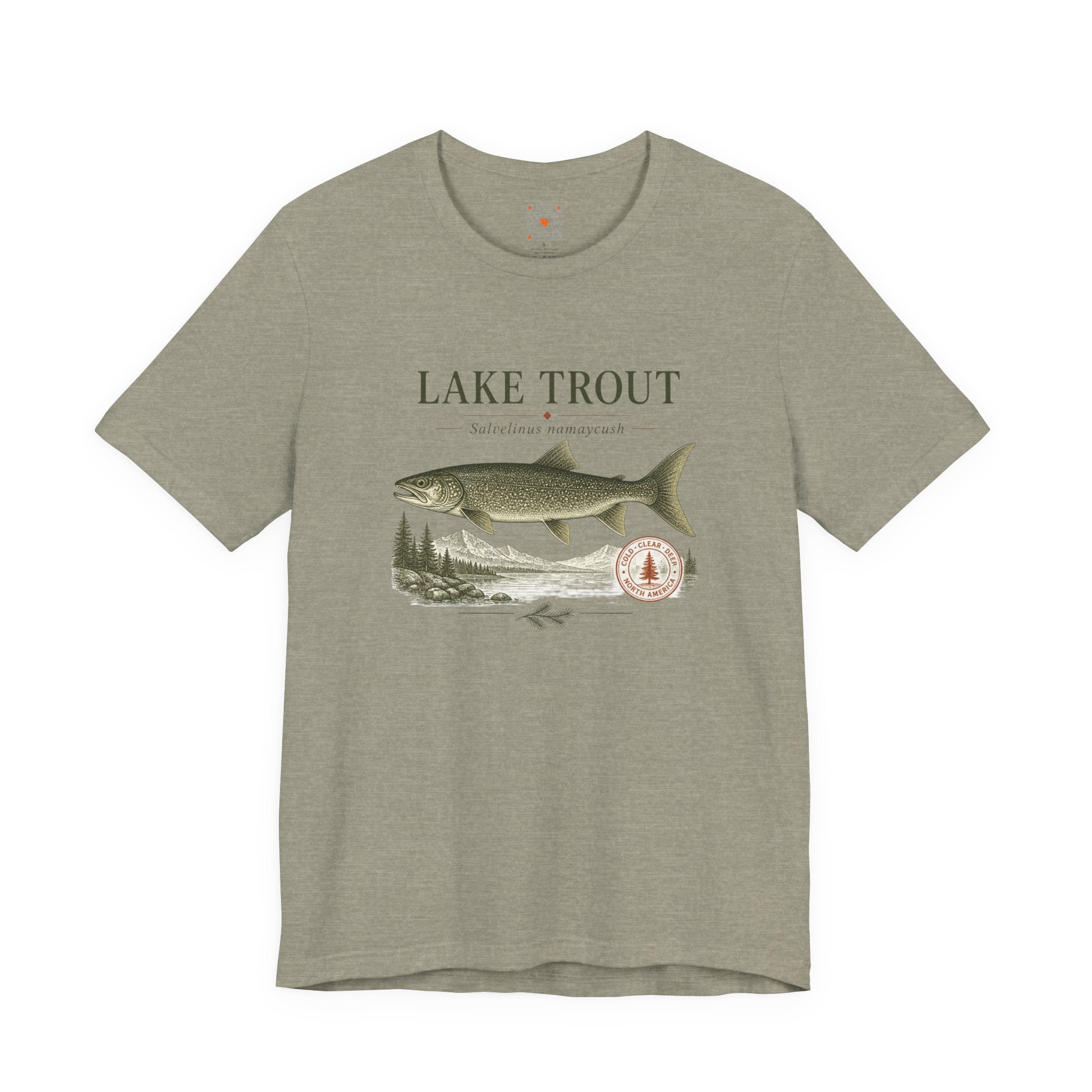 Lake Trout Fishing Tee