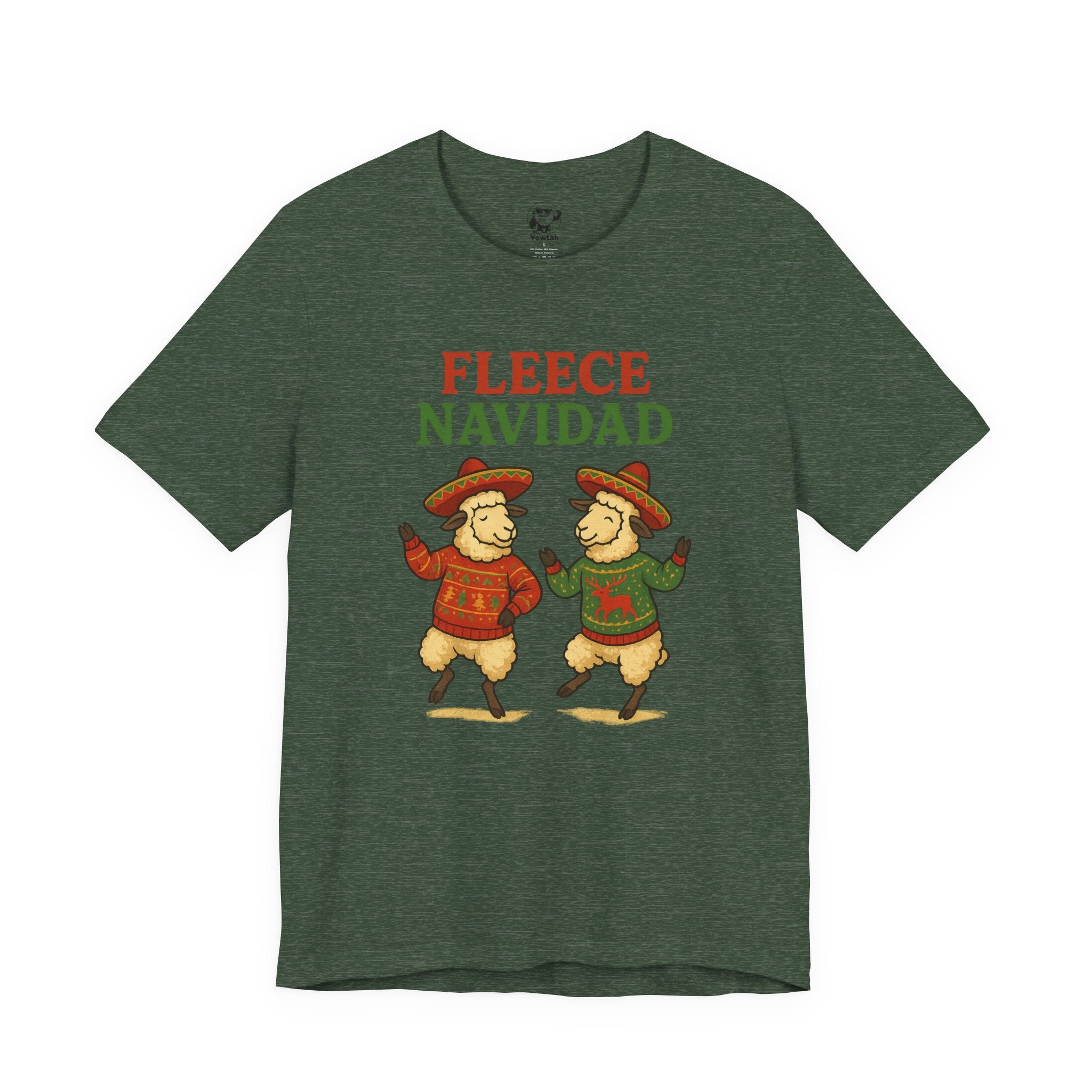 Fleece Navidad Tee — Funny Holiday Sheep Christmas Shirt