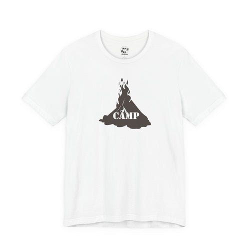 Campfire Graphic Tee — "Camp" Outdoor Adventure T-Shirt