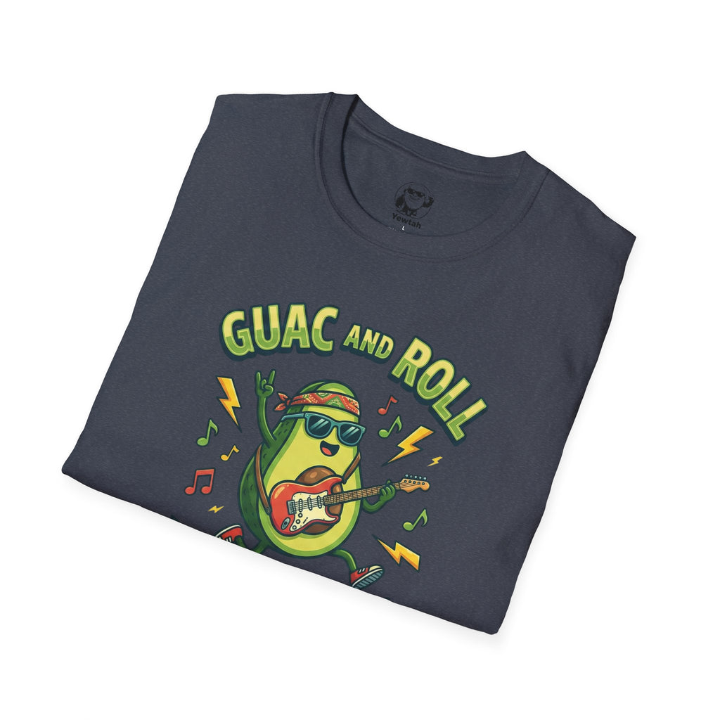 Guac and Roll T-Shirt – Avocado Guitar World Tour Graphic Tee
