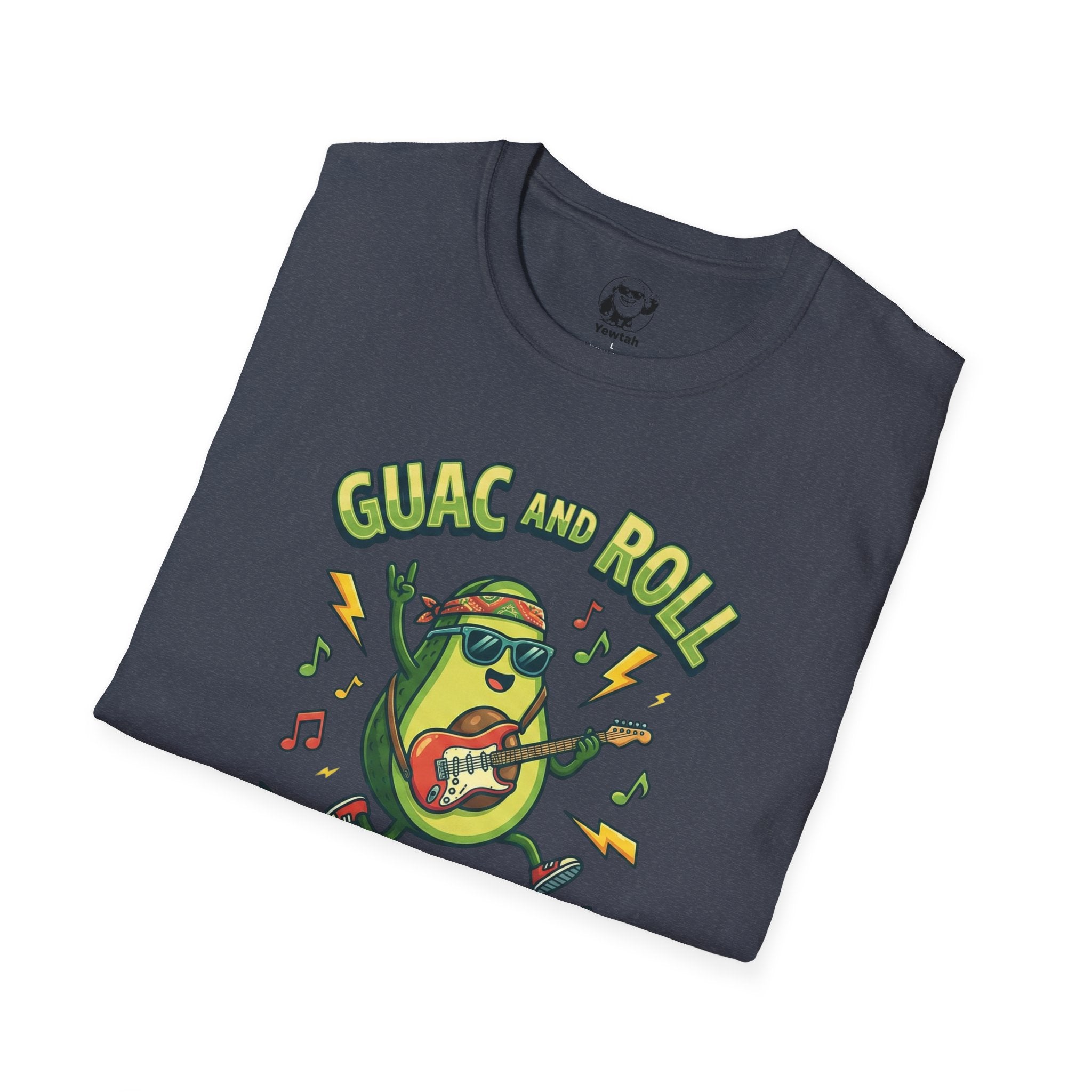 Guac and Roll T-Shirt – Avocado Guitar World Tour Graphic Tee