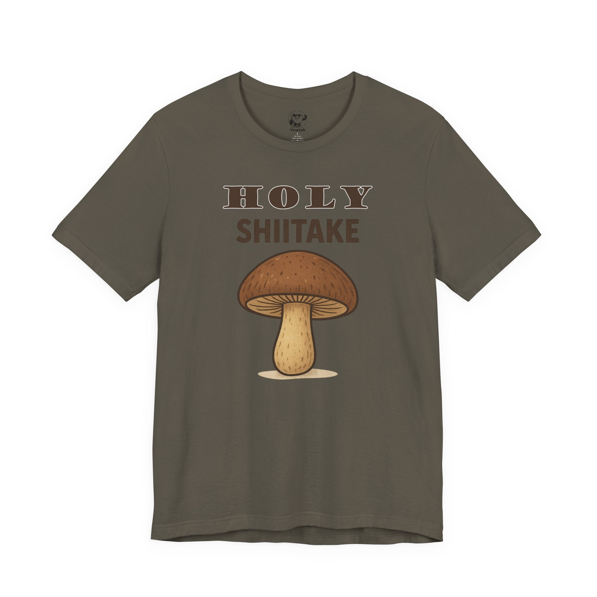 Holy Shiitake Mushroom Tee — Funny Mushroom Graphic T‑Shirt