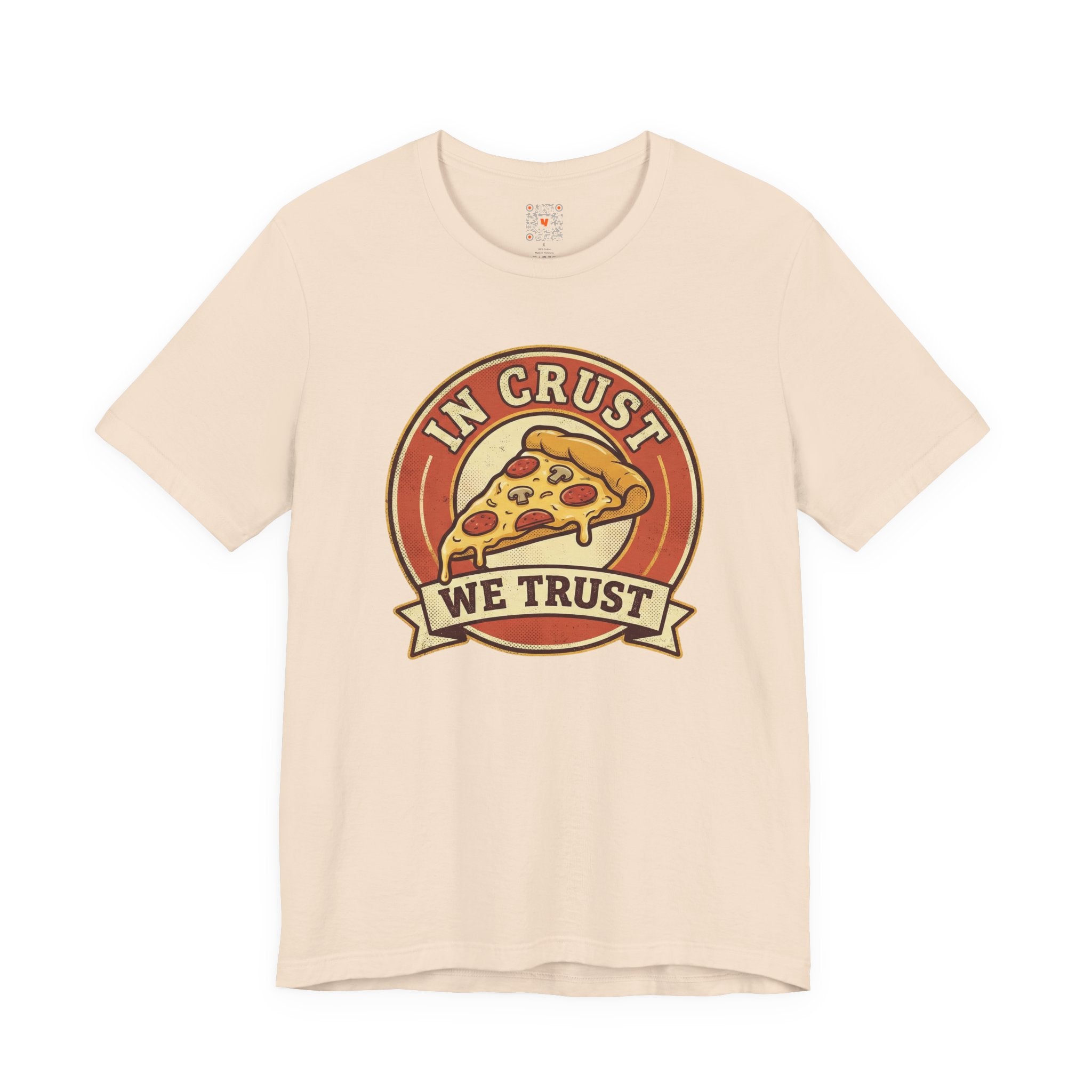 In Crust We Trust - Retro Pizza Graphic Tee