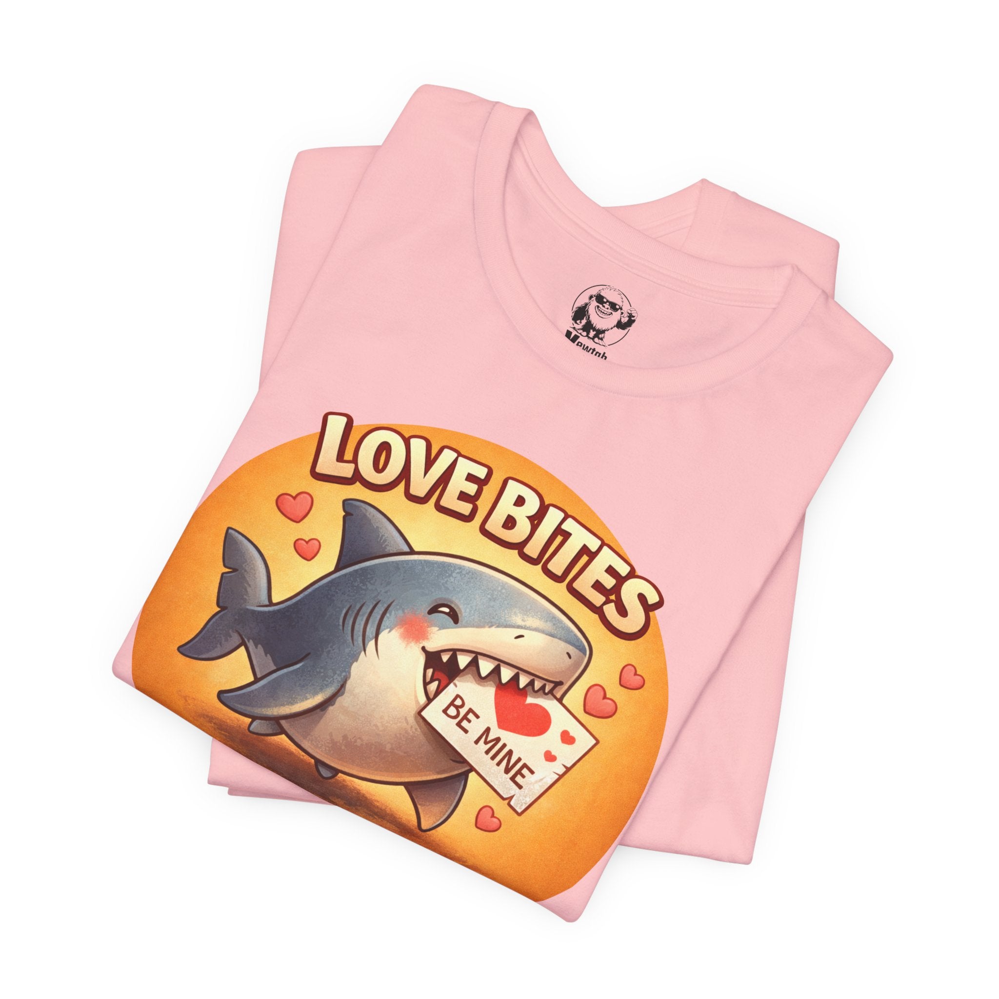 Love Bites Shark T-Shirt — 'Be Mine' Valentines Graphic Tee