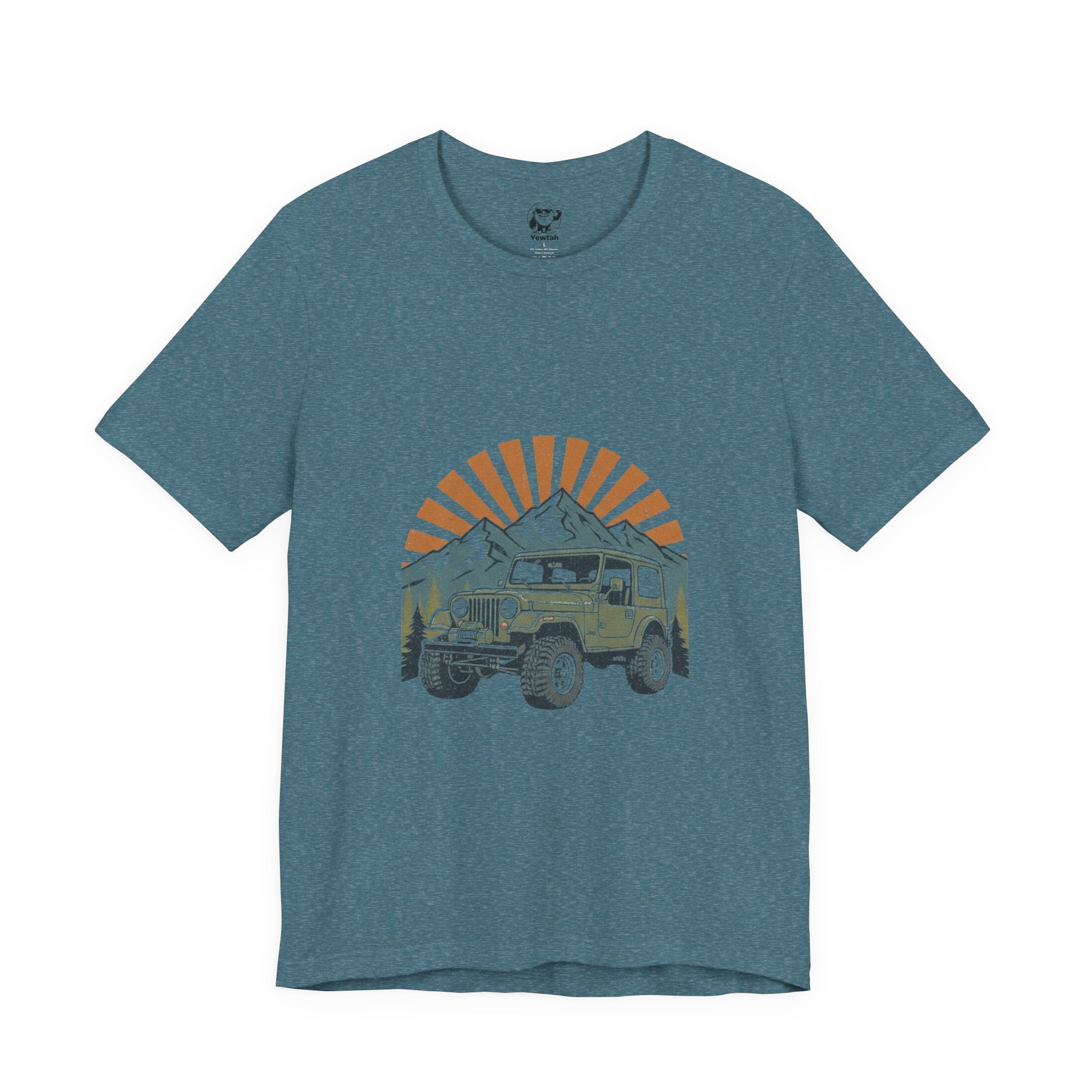 Vintage 4x4 Adventure Tee — Sunset Mountain Off-Road Graphic T-Shirt