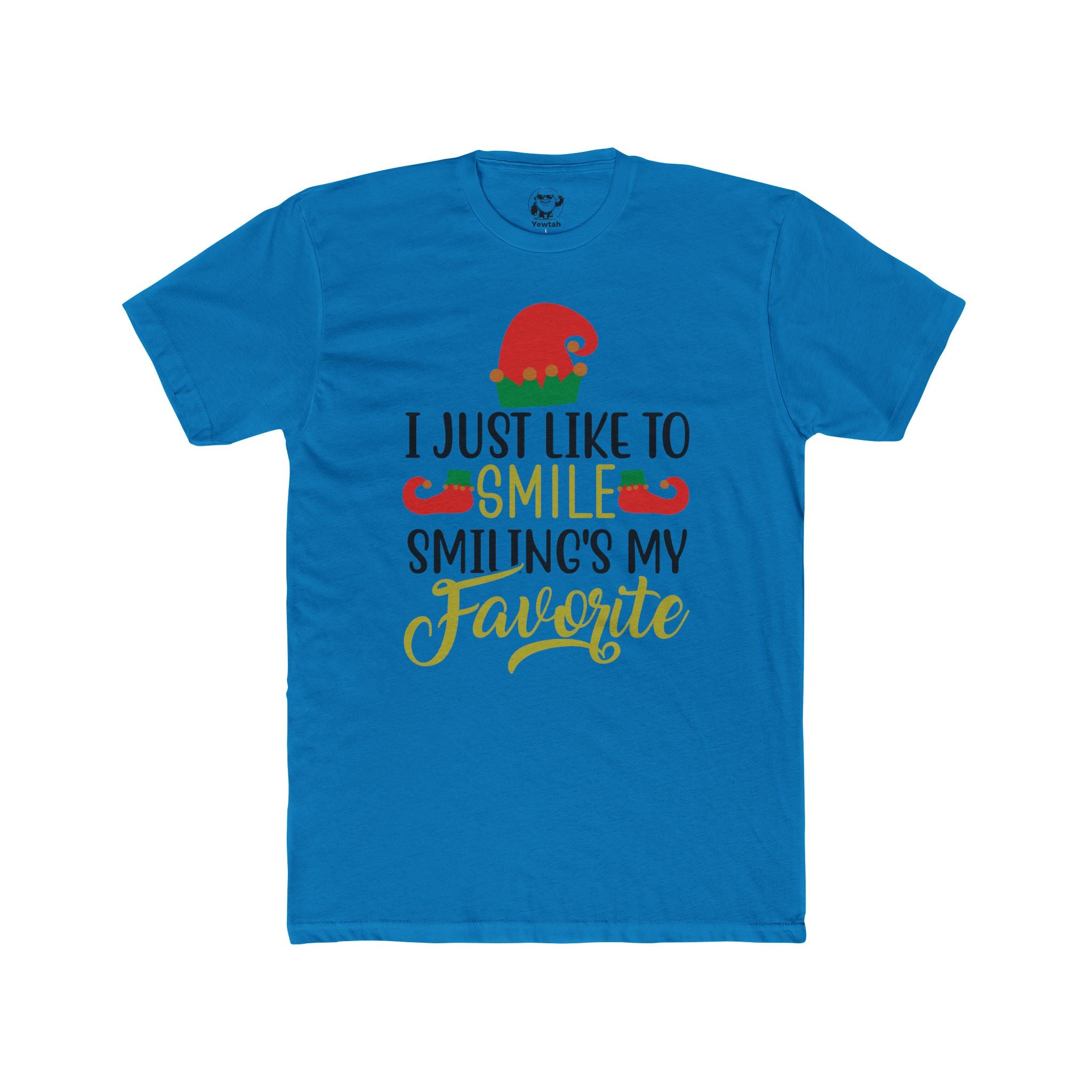 Christmas Smile T-Shirt — "I Just Like to Smile, Smiling's My Favorite" Holiday Tee