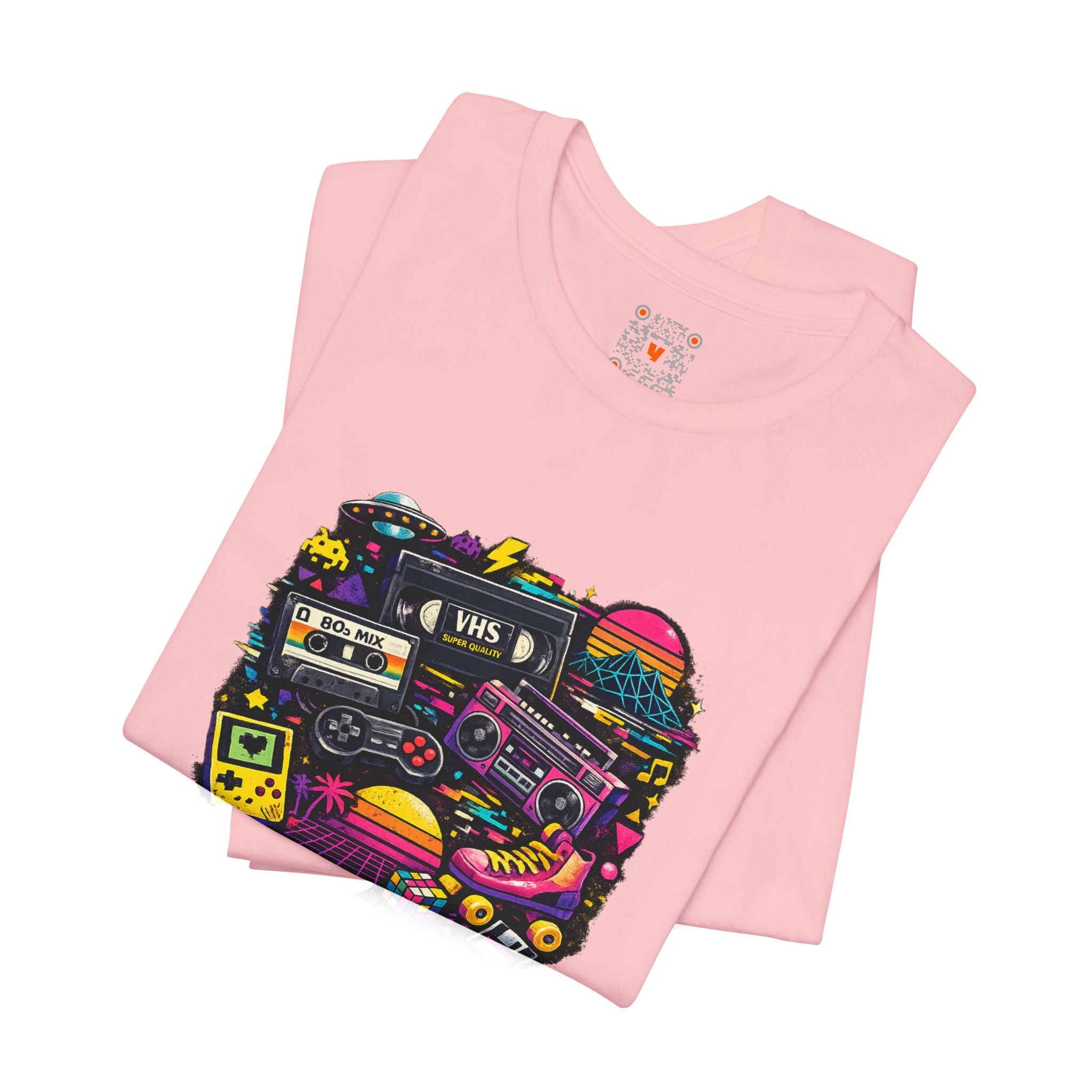Retro Neon Graphic Tee — 80s Neon Nostalgia