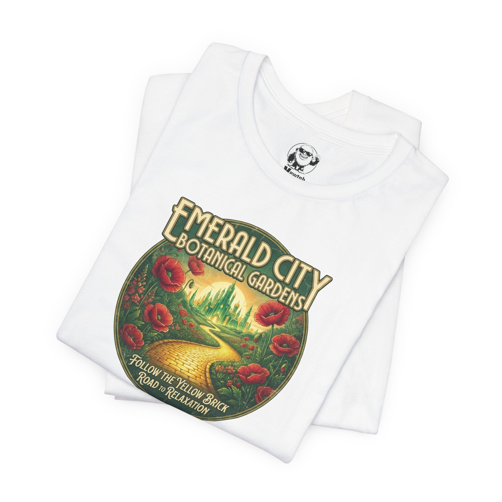 Emerald City Botanical Gardens Tee — Vintage Floral Nature Graphic