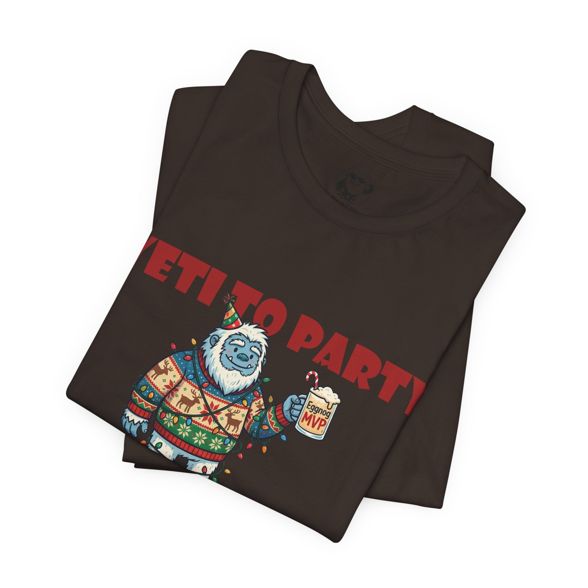 Yeti To Party T-Shirt — Funny Holiday Yeti Holding Beer Graphic Tee