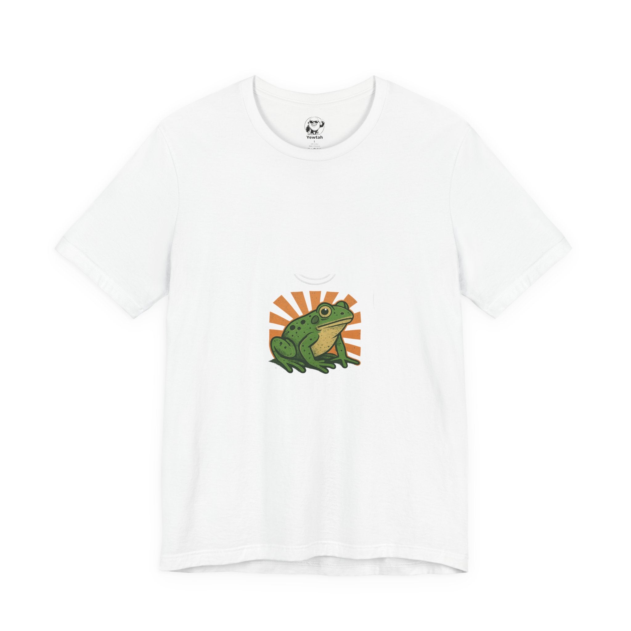 Frog Sunrise T‑Shirt — Retro Green Frog Graphic Tee