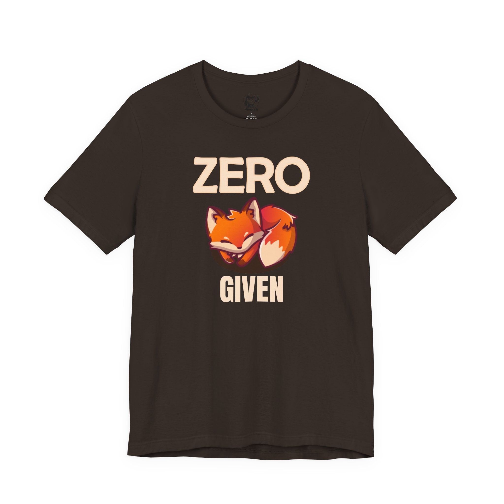 Zero Fox Given T-Shirt — Funny Fox Graphic Tee for Casual Wear & Gifts