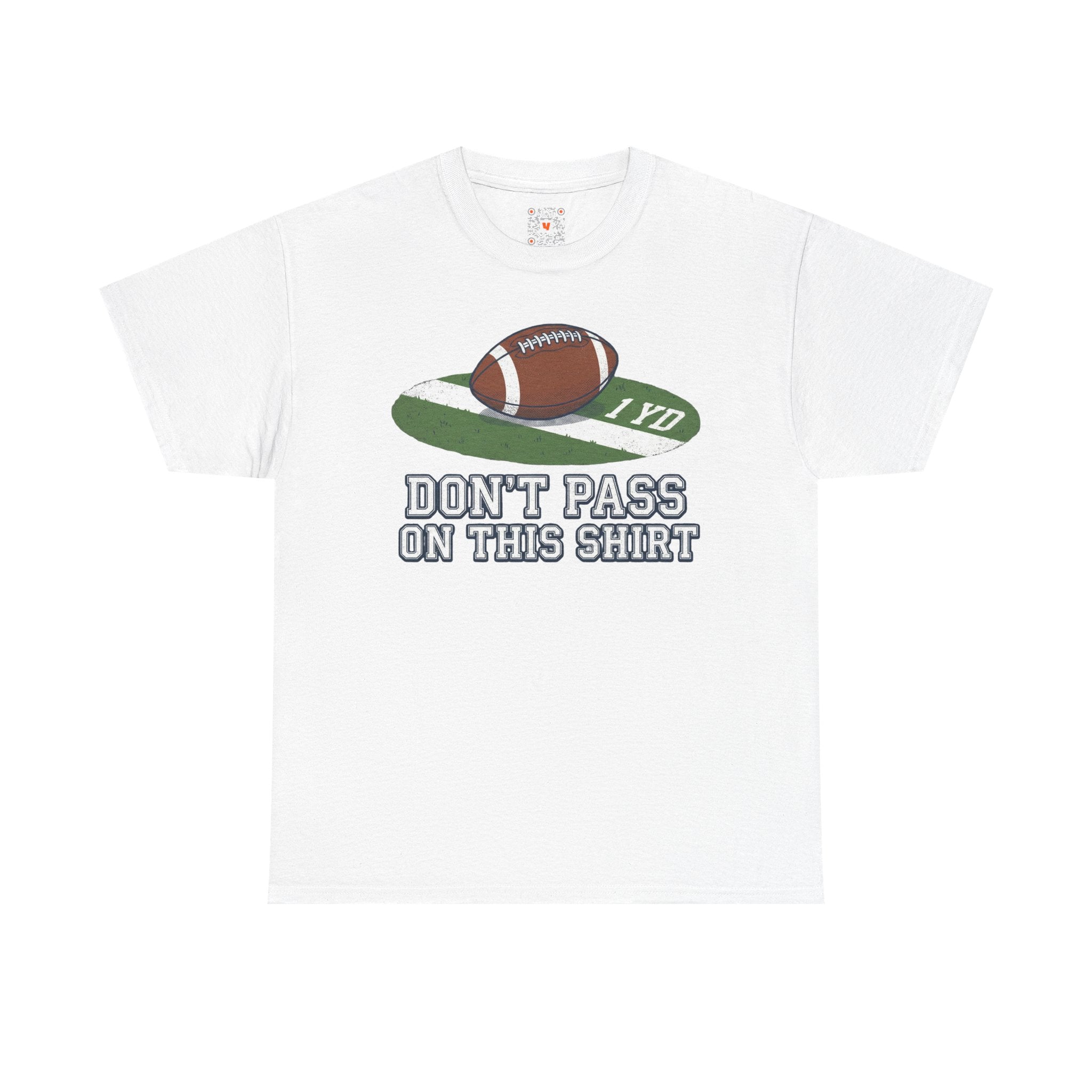 Football Graphic Tee — "Don't Pass On This Shirt"