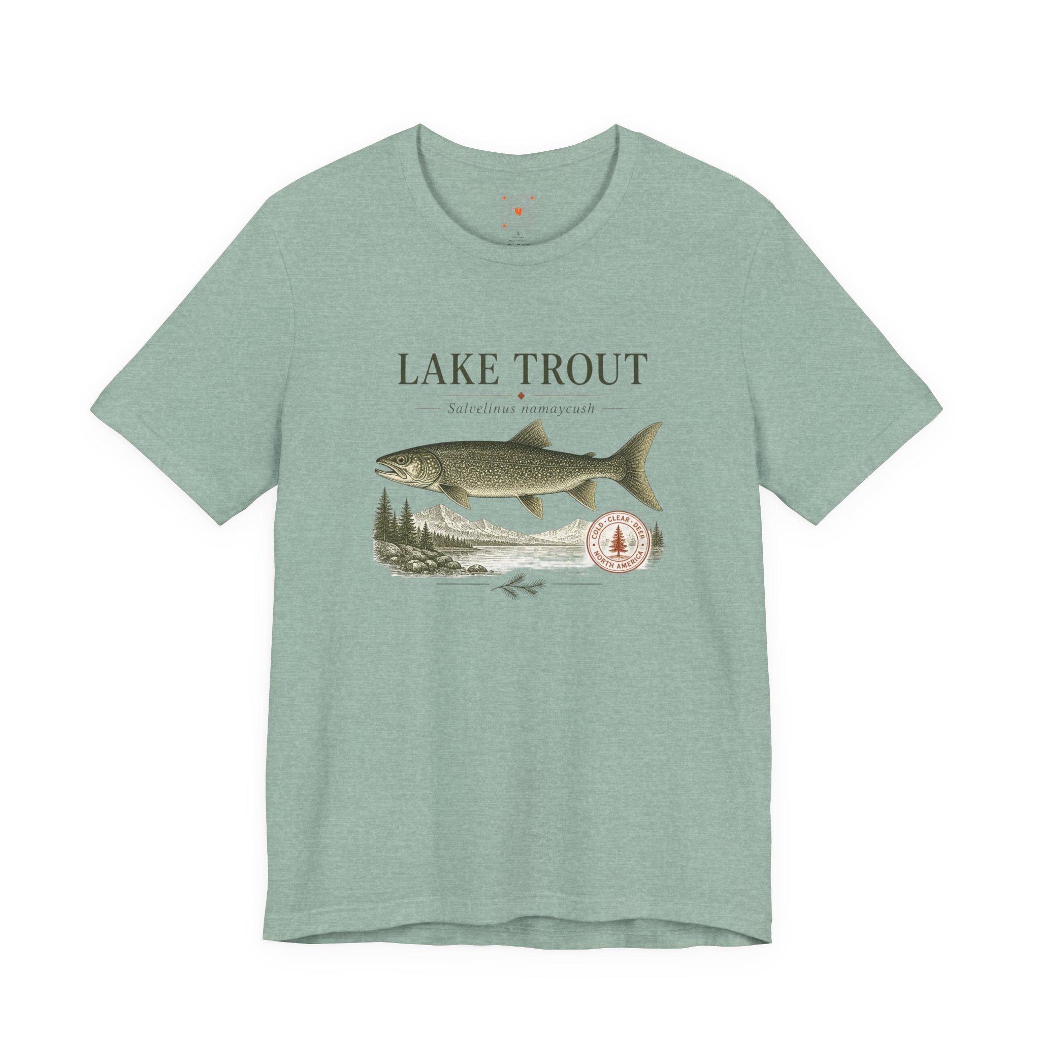 Lake Trout Fishing Tee