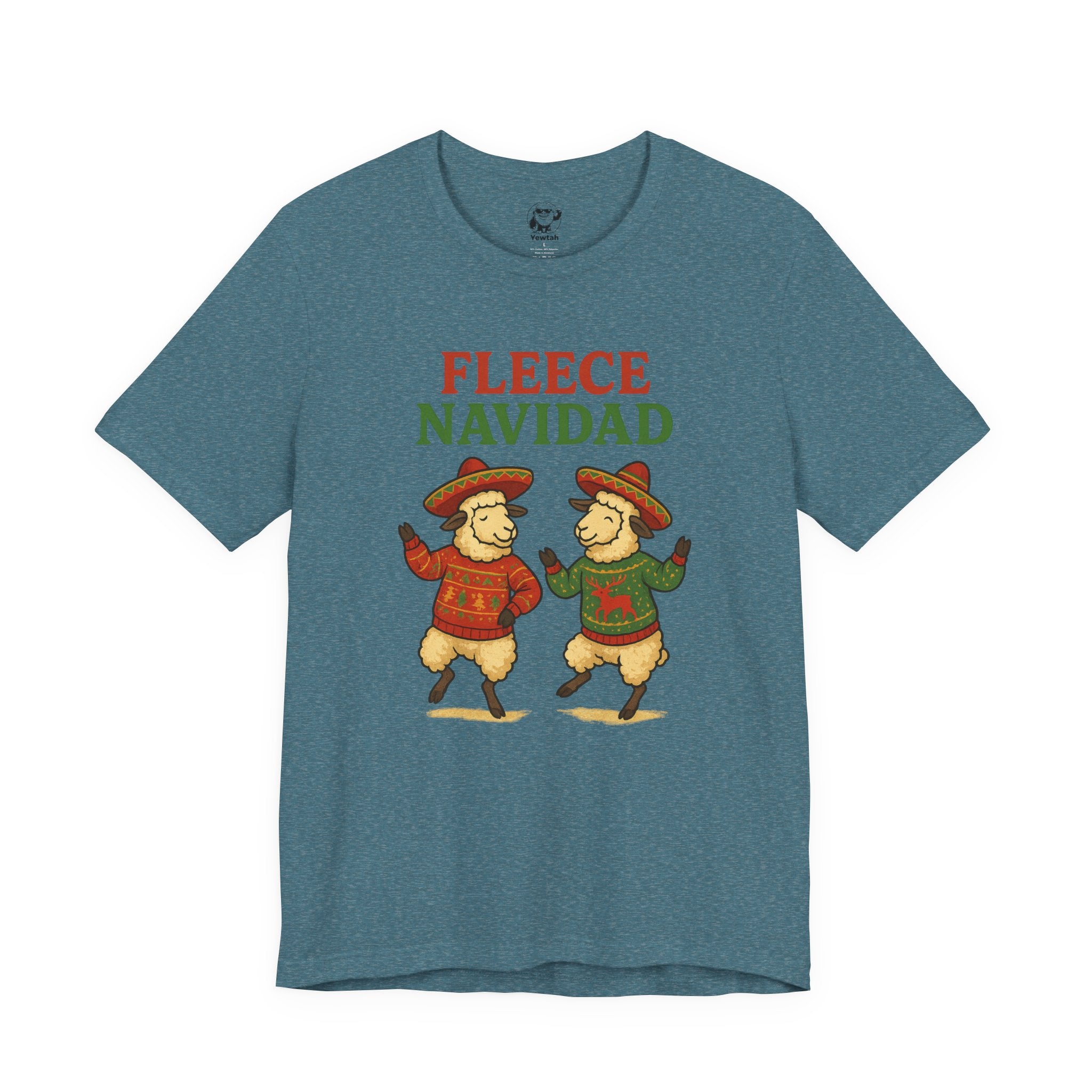 Fleece Navidad Tee — Funny Holiday Sheep Christmas Shirt