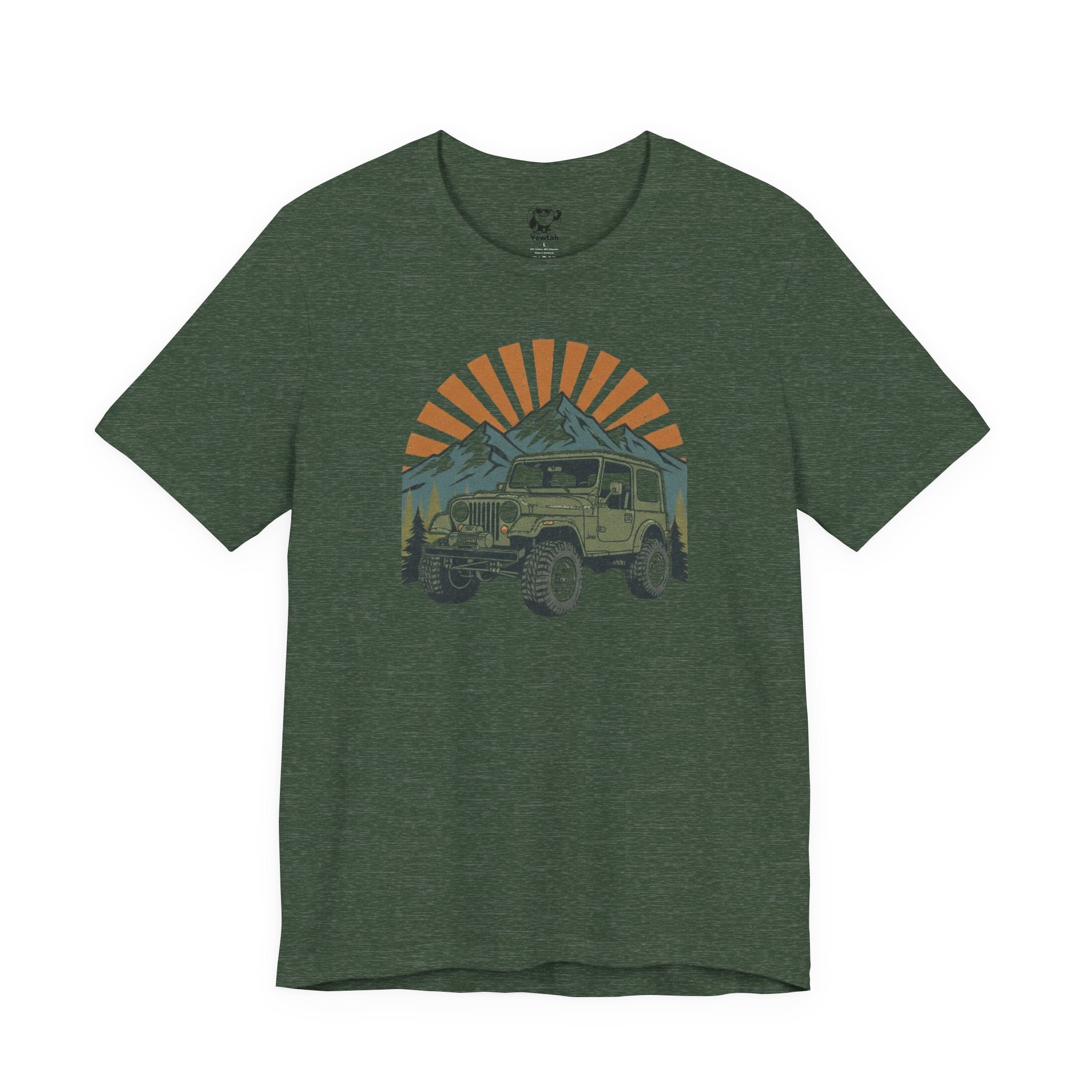 Vintage 4x4 Adventure Tee — Sunset Mountain Off-Road Graphic T-Shirt