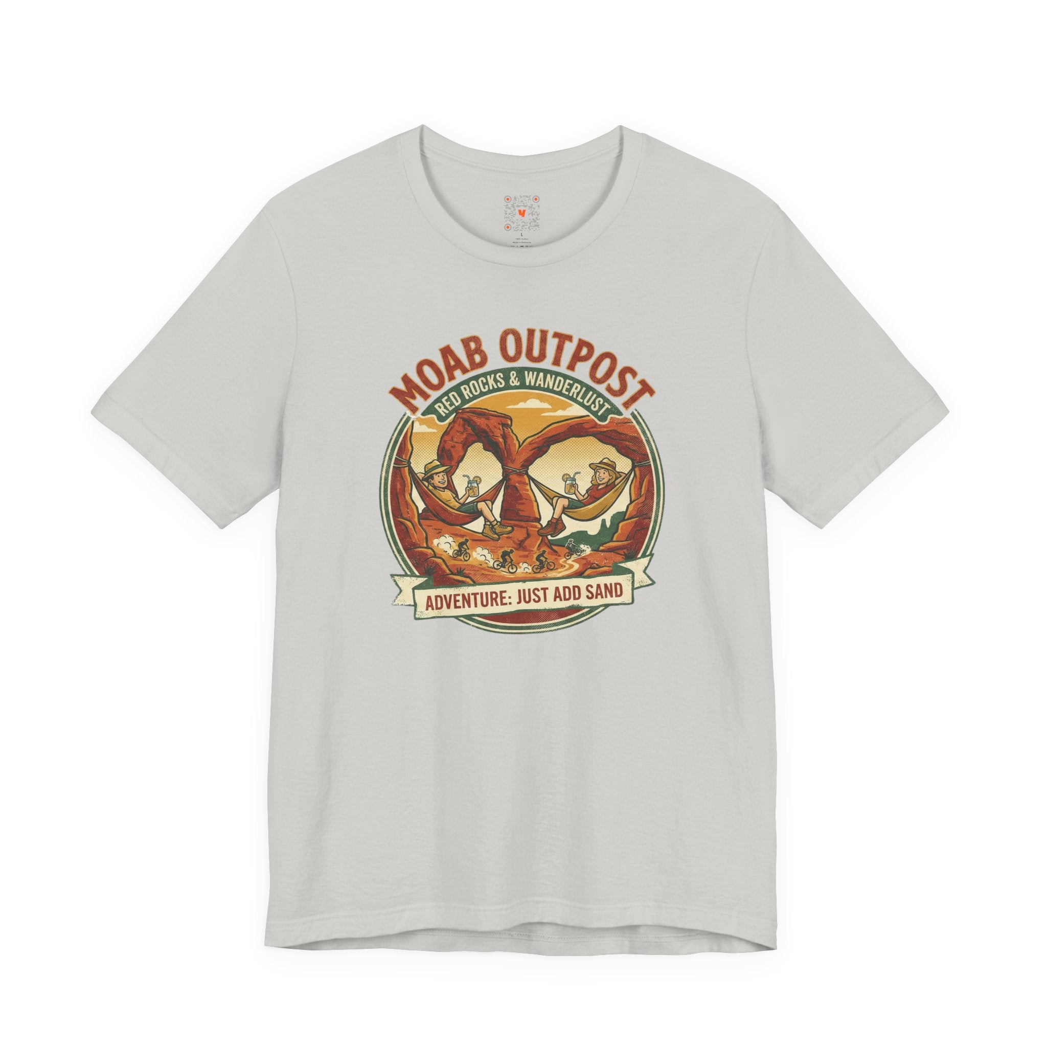 Moab Outpost Adventure Tee — "Adventure: Just Add Sand" Graphic T-Shirt