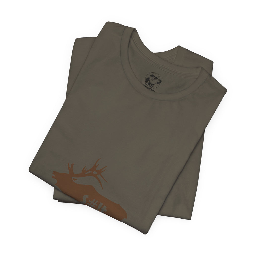 Elk Silhouette Tee — Funny "Bull S#it" Hunting Shirt
