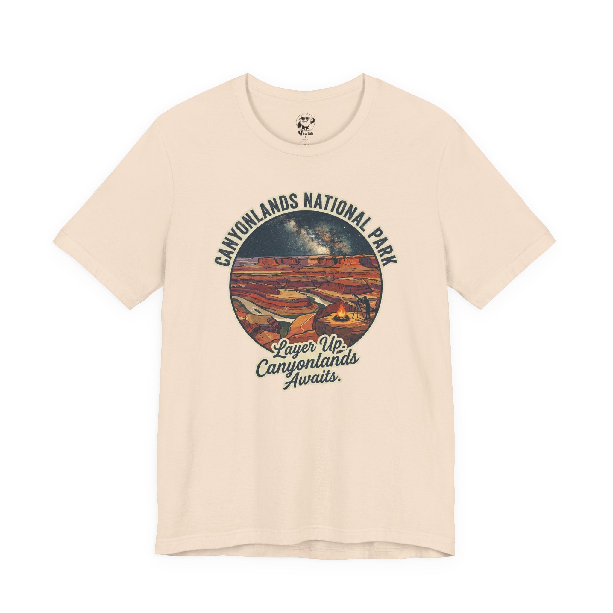 Canyonlands National Park Vintage Tee — "Layer Up, Canyonlands Awaits"