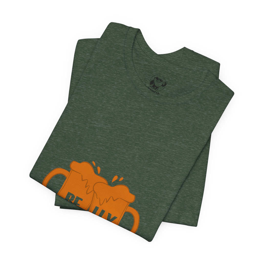 Beer Belly T-Shirt — Orange Clinking Mugs Graphic Tee