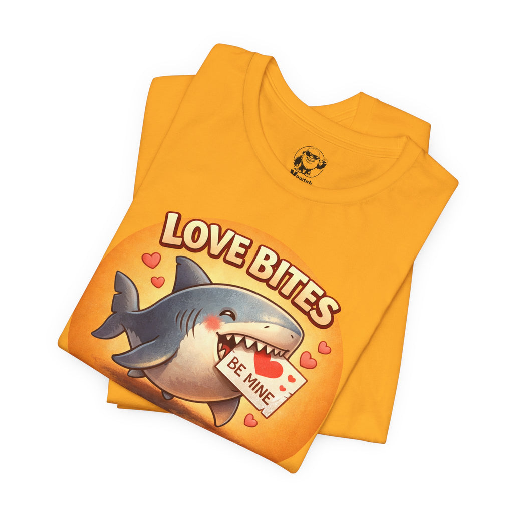 Love Bites Shark T-Shirt — 'Be Mine' Valentines Graphic Tee