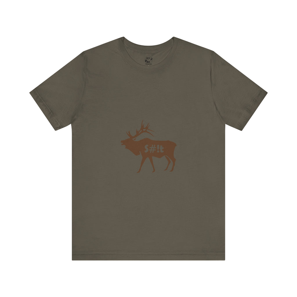 Elk Silhouette Tee — Funny "Bull S#it" Hunting Shirt
