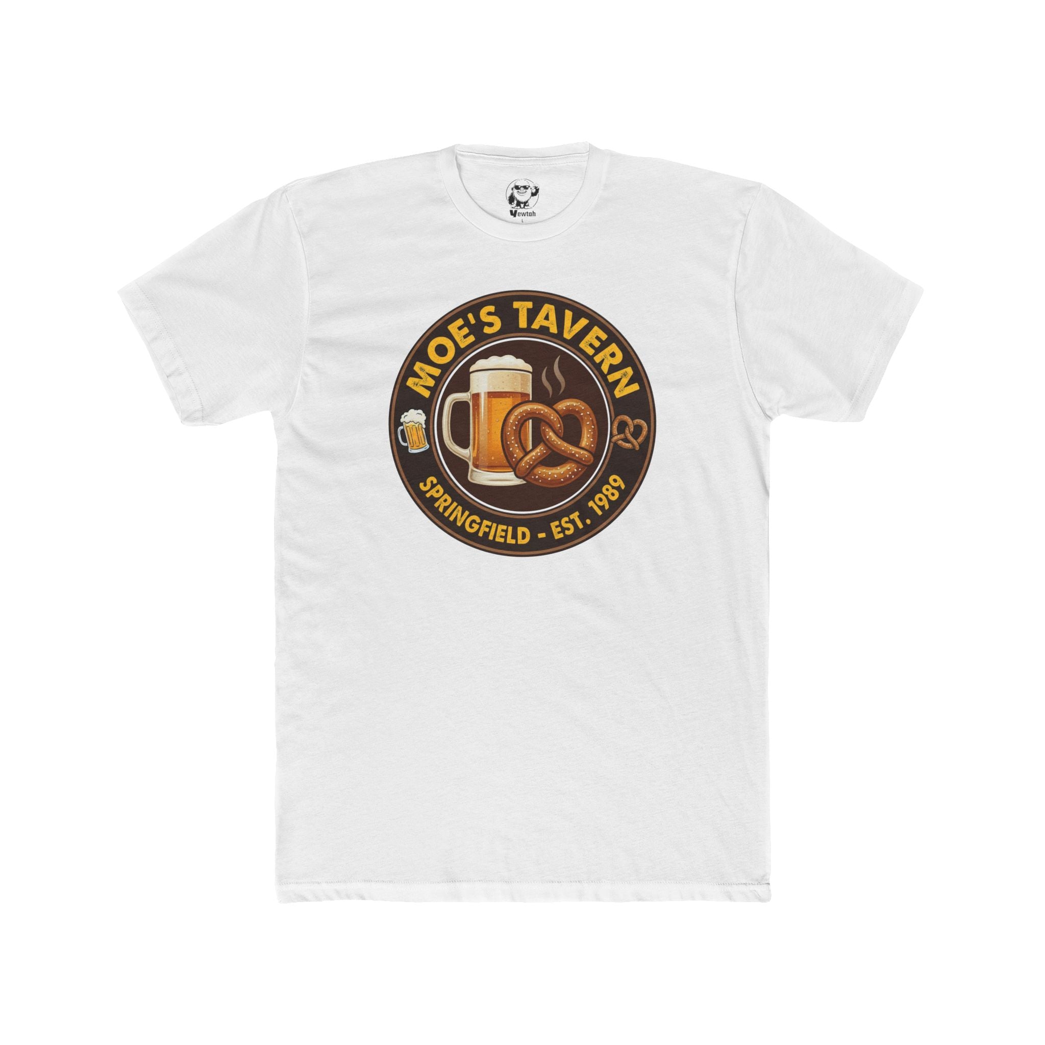 Moe's Tavern Logo T-Shirt — Springfield Pub Beer & Pretzel Tee