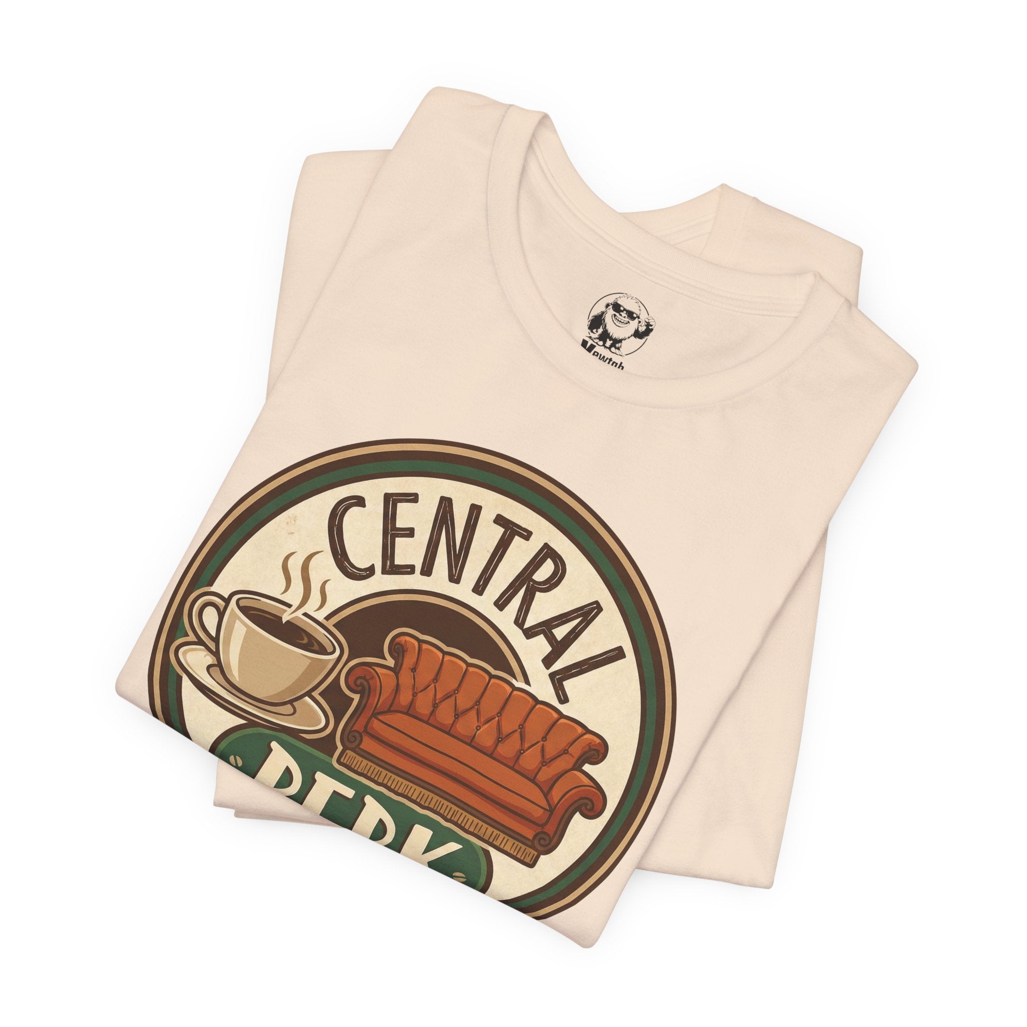 Central Perk Logo T-Shirt — Vintage Coffee Shop Retro Tee