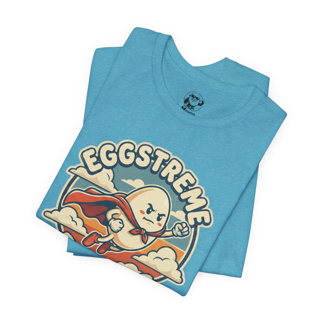 Eggstreme Dreams T-Shirt — Retro Superhero Egg Graphic Tee