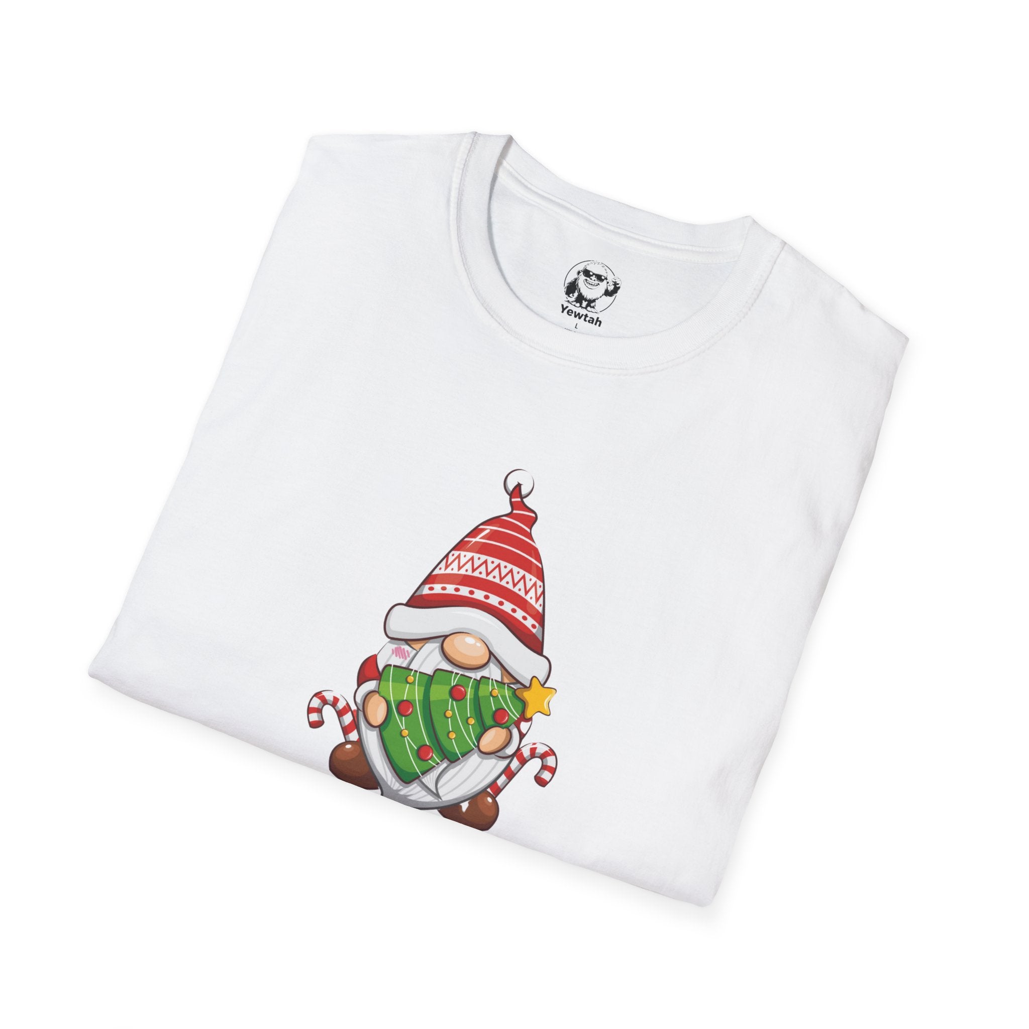 Christmas Gnome T-Shirt — Cute Gnome with Candy Canes Holiday Tee