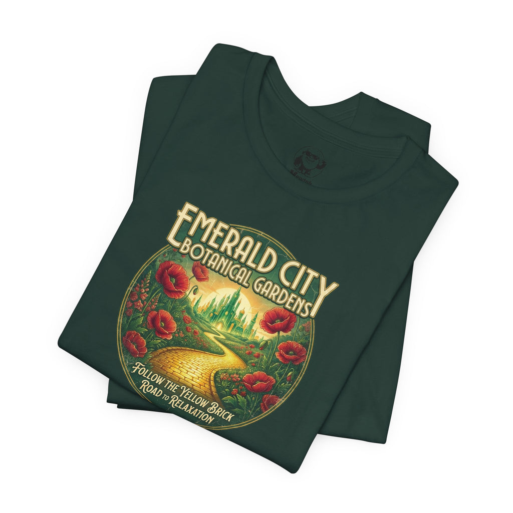 Emerald City Botanical Gardens Tee — Vintage Floral Nature Graphic