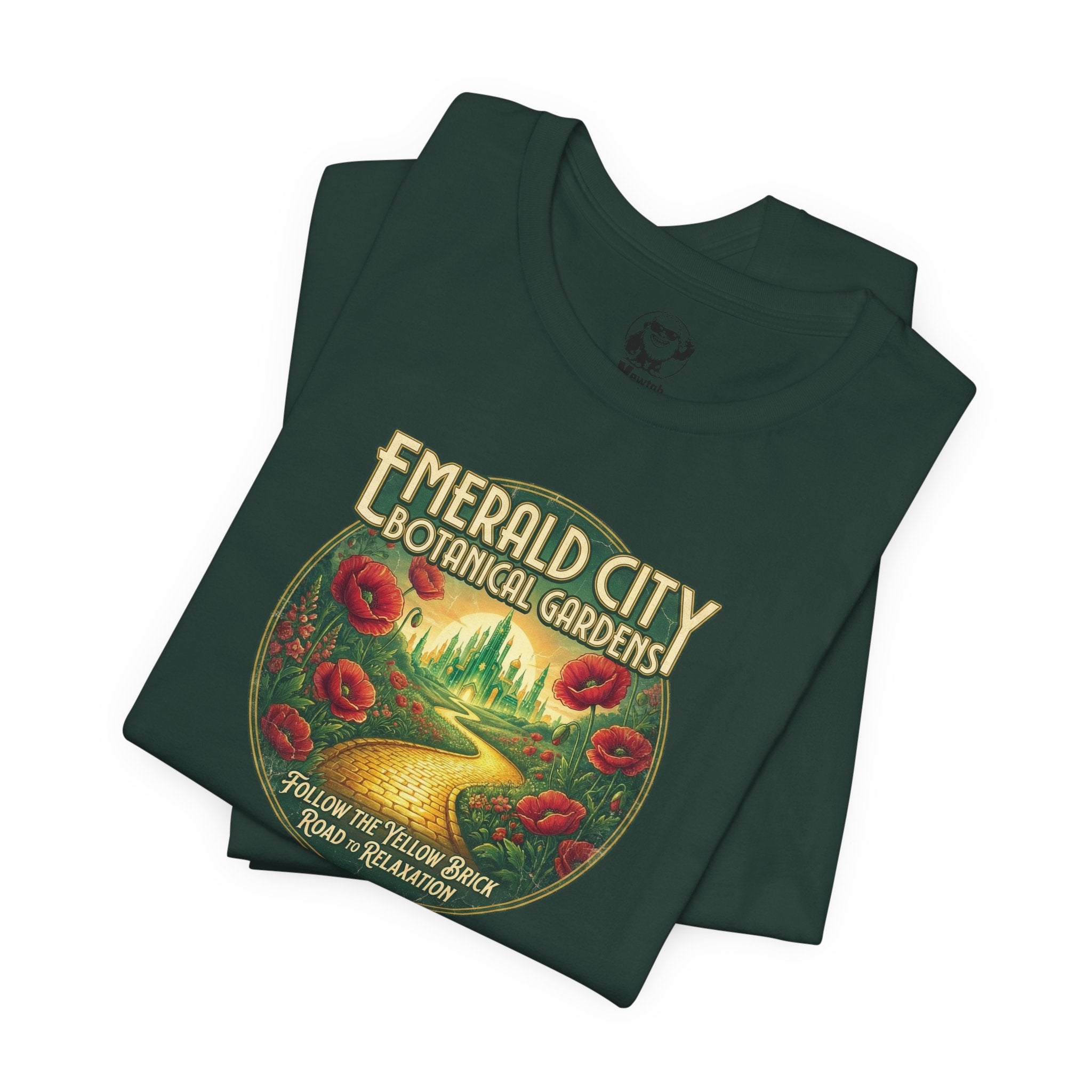 Emerald City Botanical Gardens Tee — Vintage Floral Nature Graphic