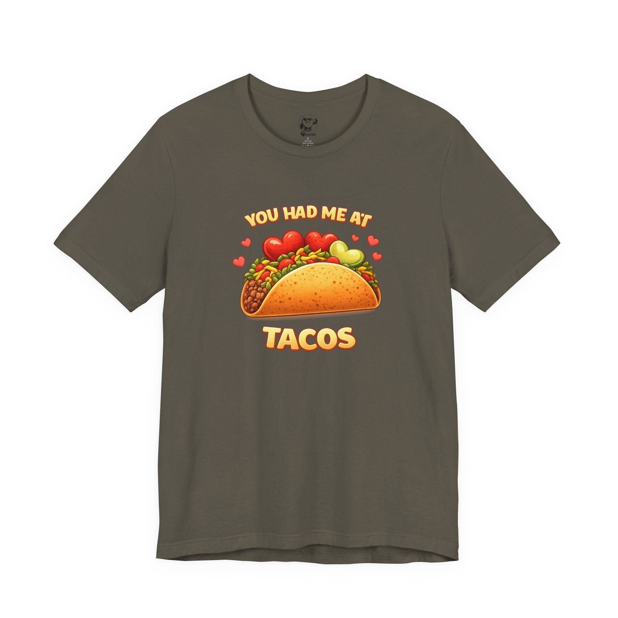 You Had Me At Tacos T-Shirt — Cute Taco Graphic Tee for Taco Lovers