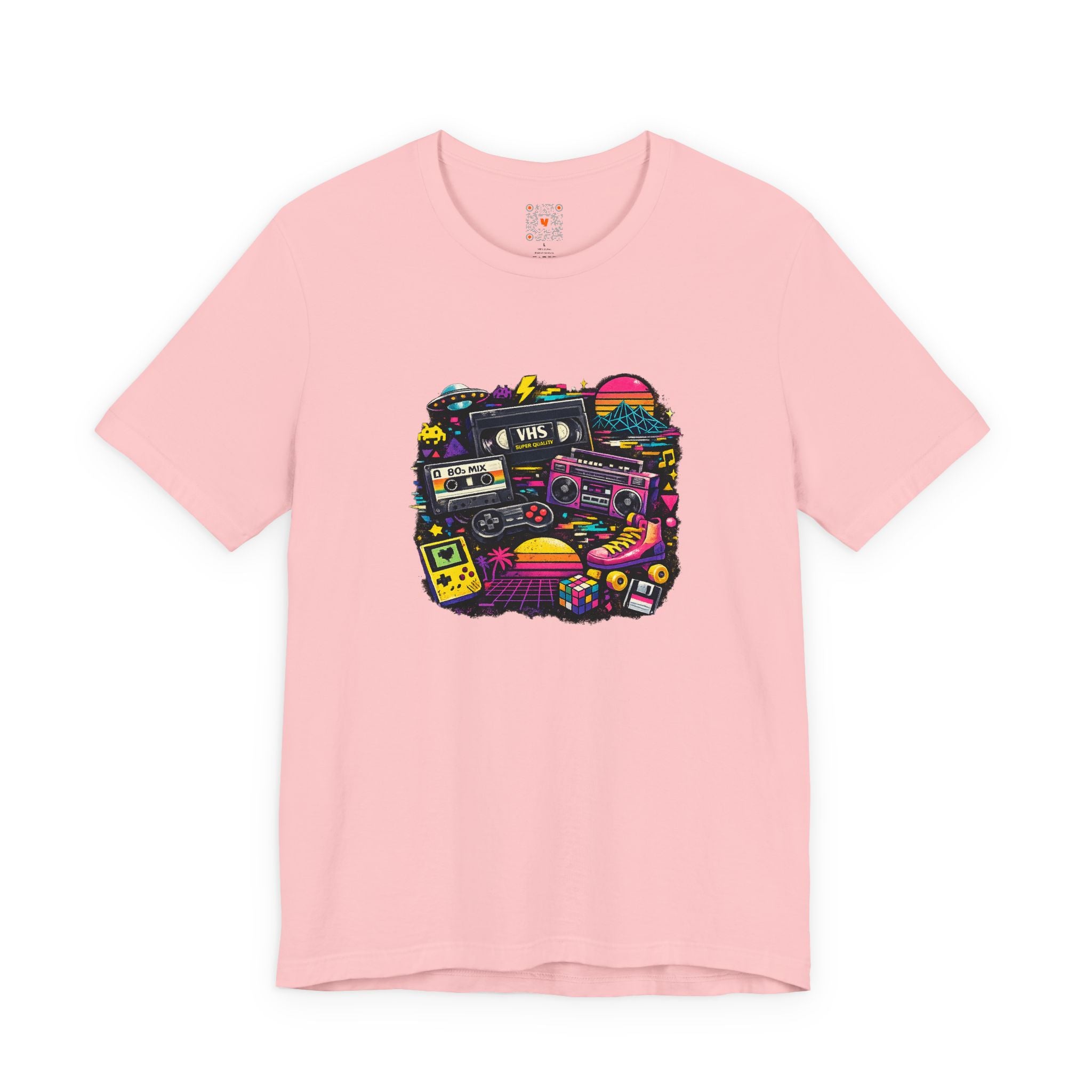 Retro Neon Graphic Tee — 80s Neon Nostalgia