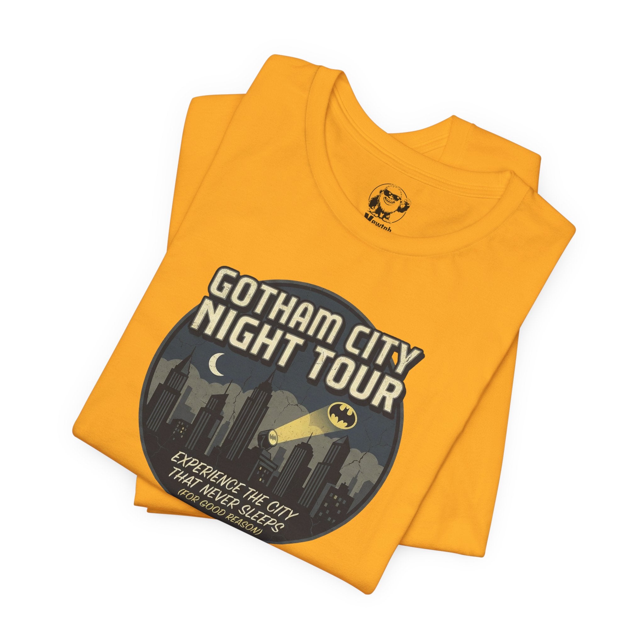 Gotham City Night Tour T‑Shirt — 'Gotham City Night Tour: Discover the City That Never Sleeps' Graphic Tee